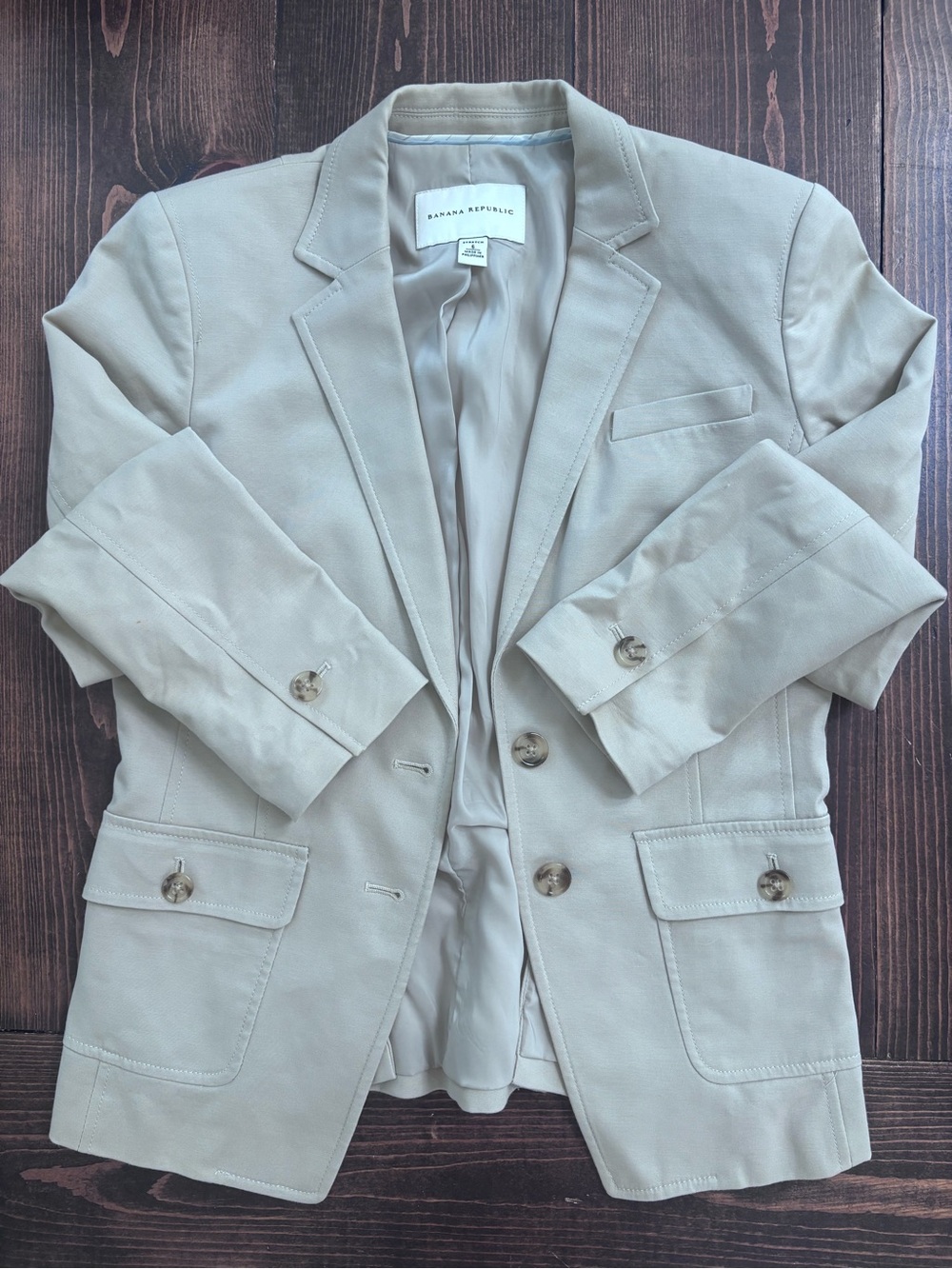 Banana Republic Tailored Light Beige Blazer